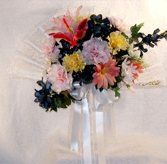 Fan Silk Bridal Bouquet
